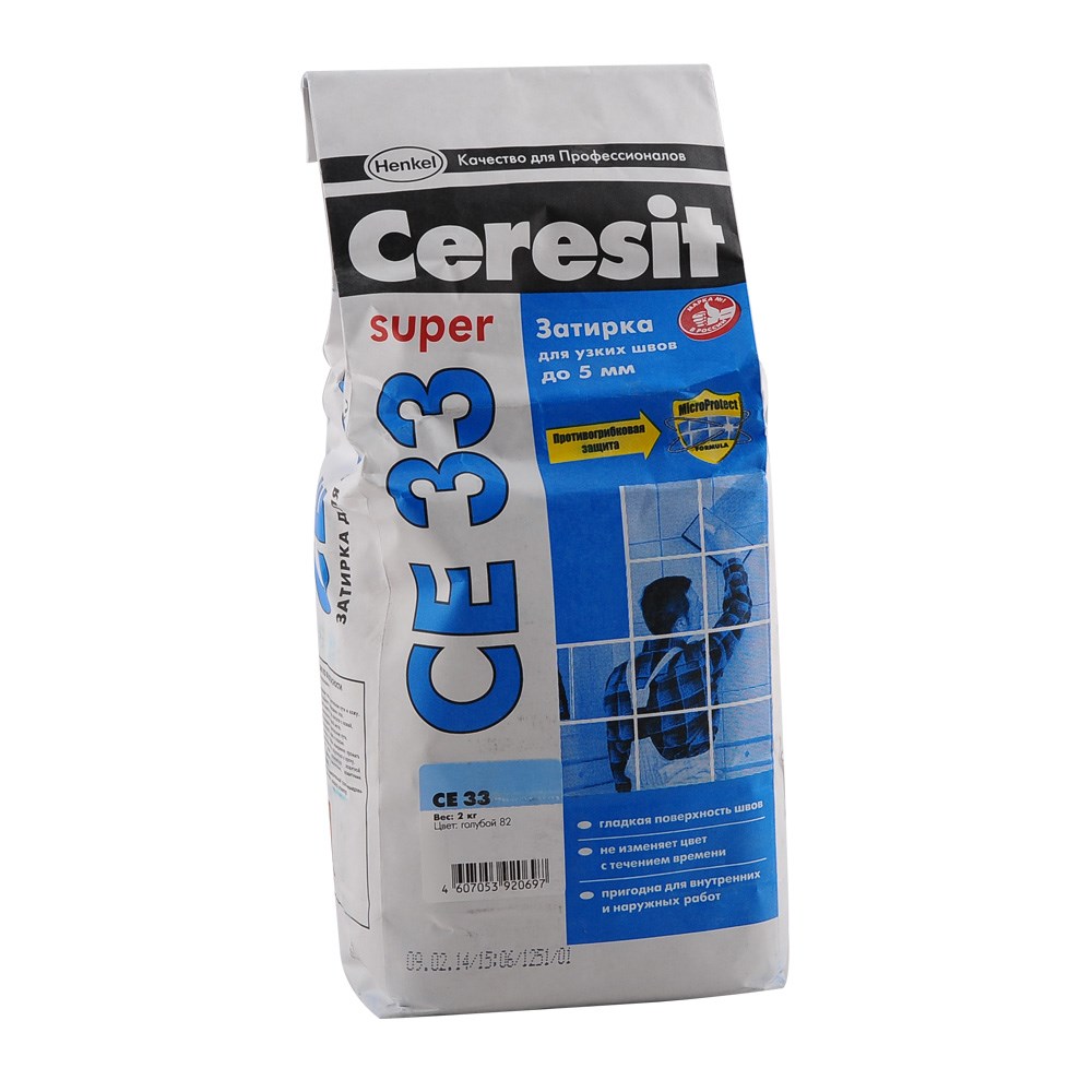 Купить  Ceresit CE 33 (голубой), 2кг за 450 руб. с доставкой по .