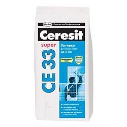 Затирка для узких швов Ceresit CE-33 белая 2кг - фото 4470