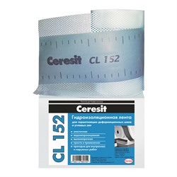Лента водонепроницаемая для герметизации швов Церезит Ceresit CL 152 10 м - фото 5916